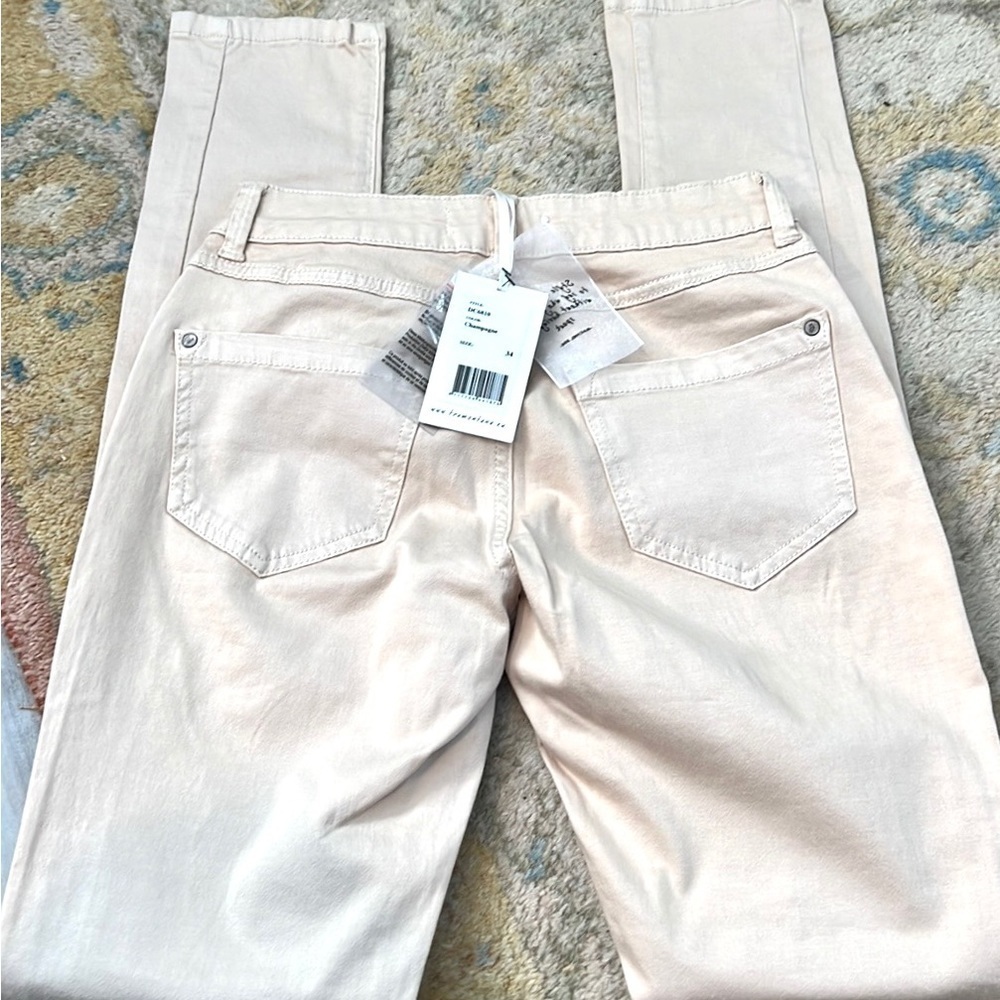 NWT Tramontana Champagne Slim Pants Luxe Long European Feel Chic Size 0–2/EU34 - Picture 5 of 12